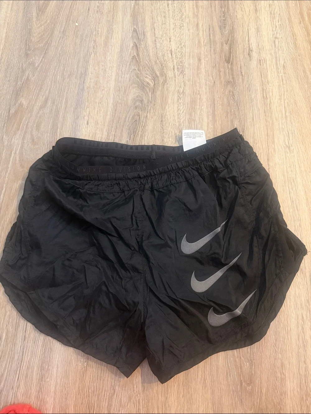 Nike Black Women's Running Shorts with Triple Reflective Swooshes
